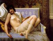 Guillaume Seignac Young woman naked oil